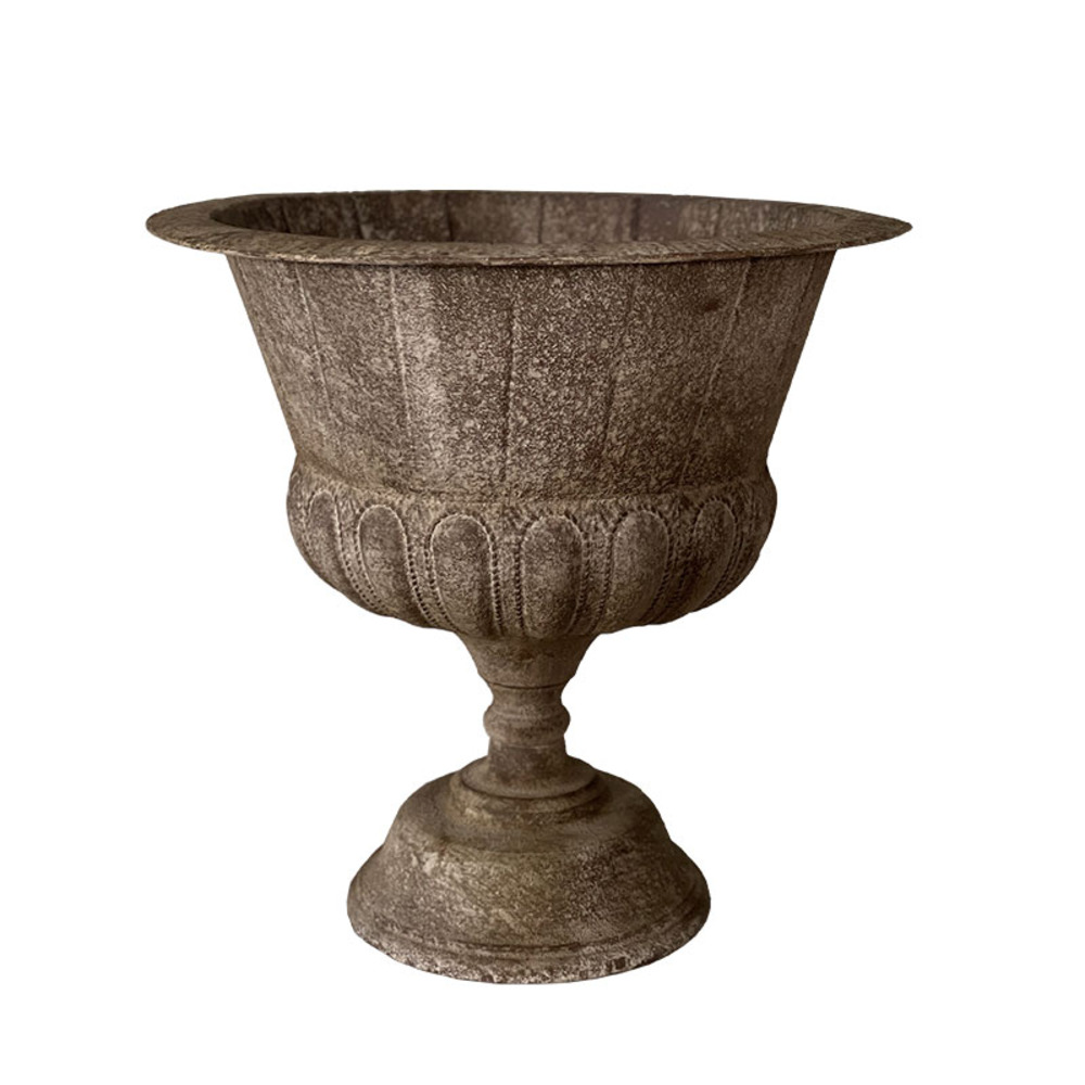 Vase vintage fer marron 59x59x57cm