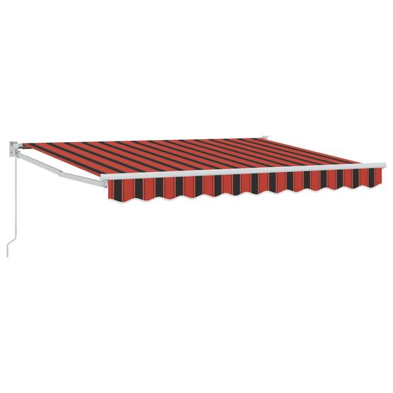 Auvent rétractable orange, noir et jaune 3 x 2 m