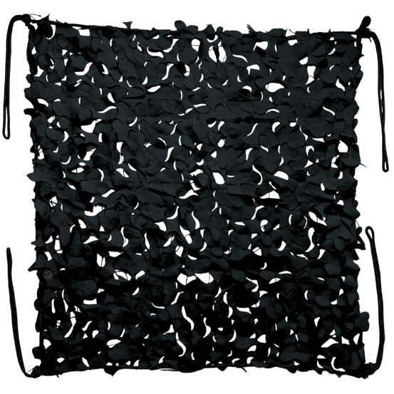 Filet de camouflage renforcé noir 2x10m