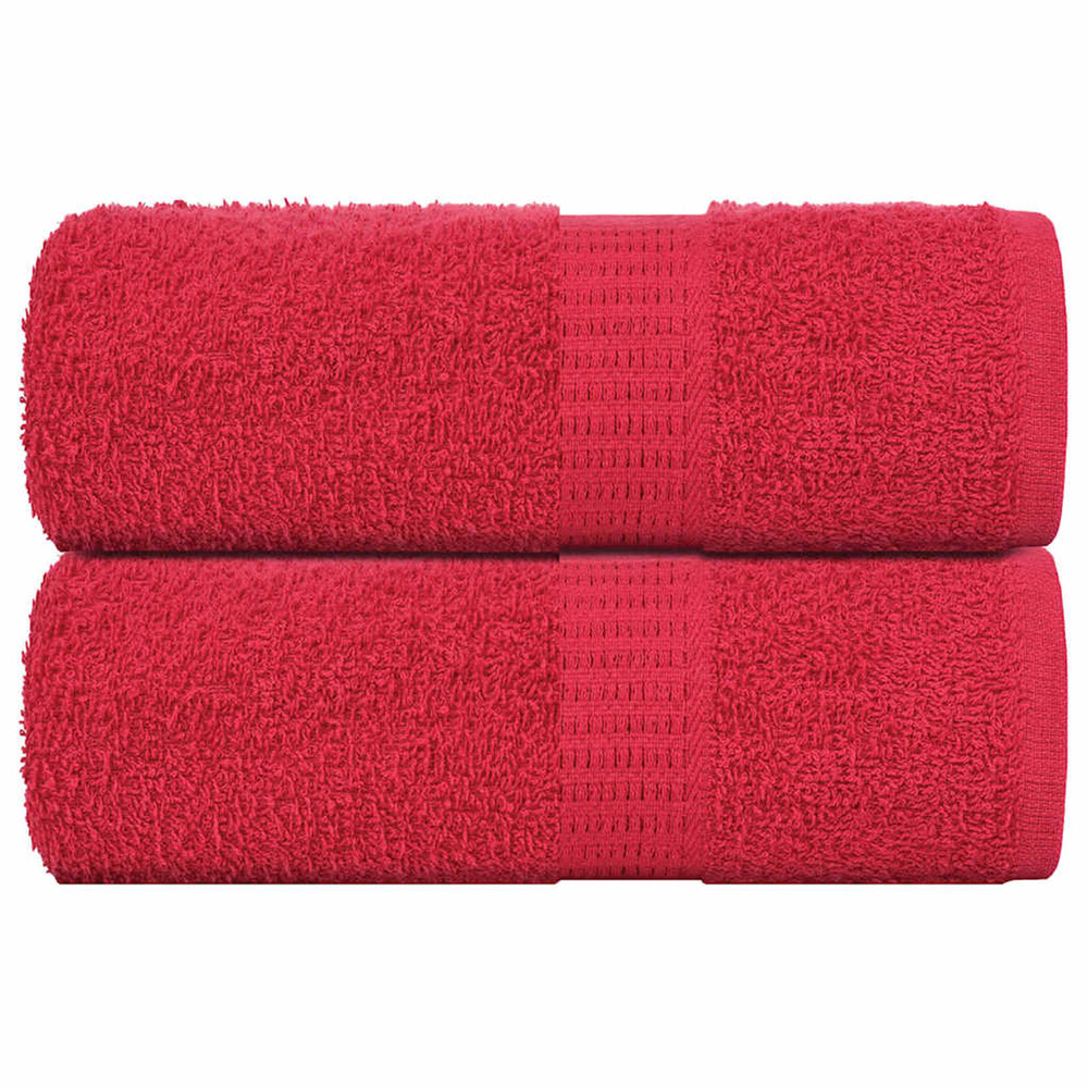 Serviettes de toilette frogn 2 pièces rouge 30x30 cm 360 g/m²
