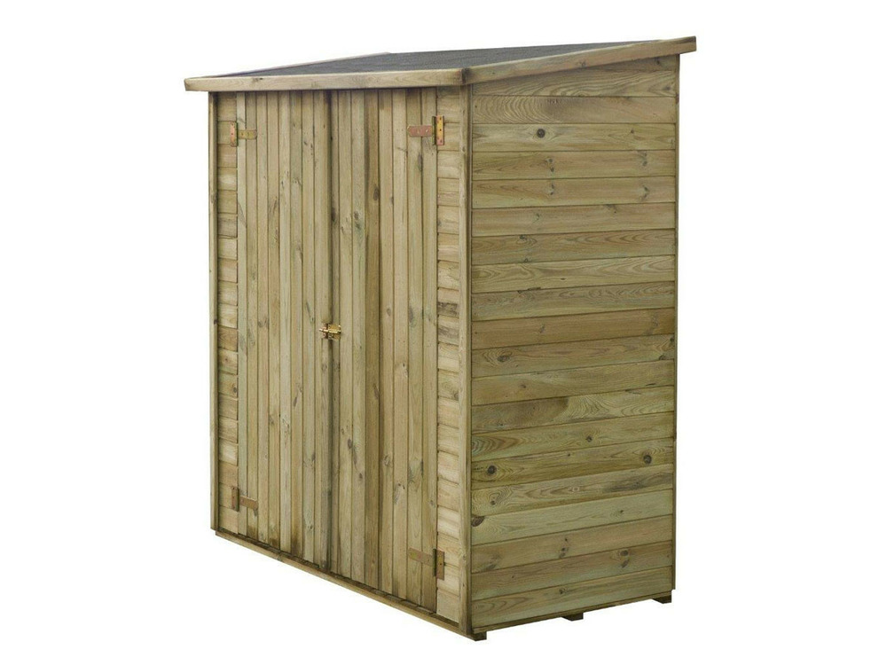 Abri jardin bois adossable Lipki - Avec plancher