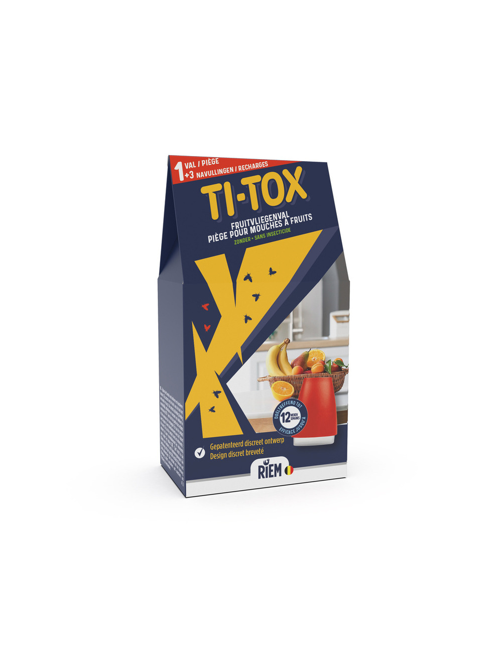 Piège pour mouches à fruits ti-tox + recharge - ti-tox