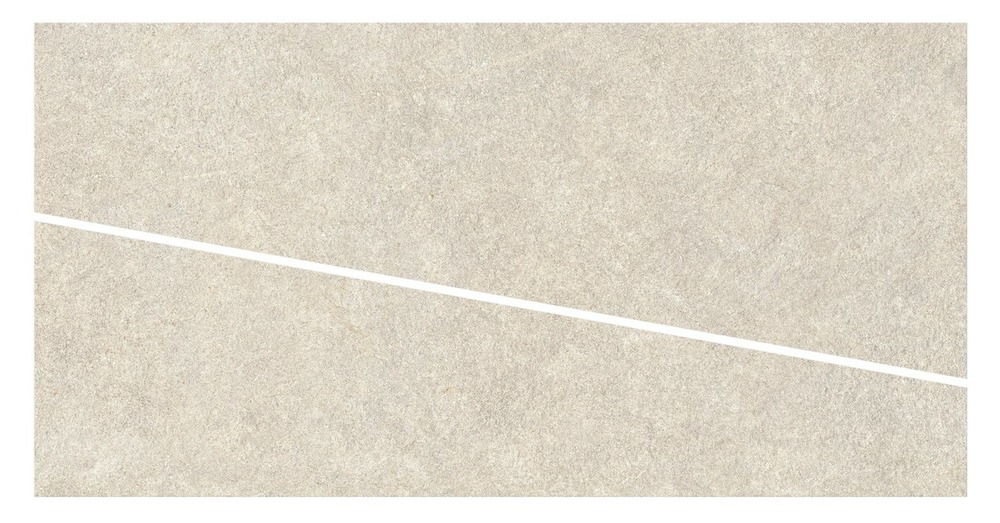 Carrelage effet pierre quartzite blanc cut dalle b 120x60x2 cm venturo - sol extérieur (vendu par carton de 0,72 m²) - ro'ma carrela