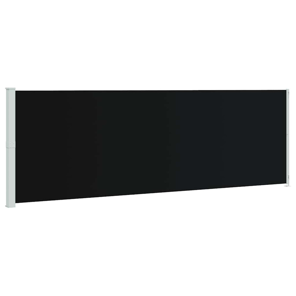 Auvent latéral rétractable de patio 200x600 cm noir