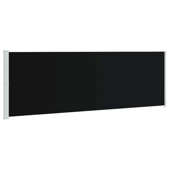 Auvent latéral rétractable de patio 200x600 cm noir