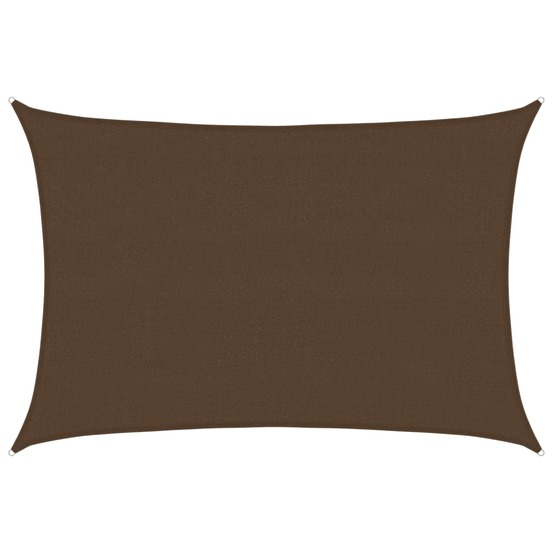 Voile d'ombrage 160 g/m² marron 4x5 m pehd