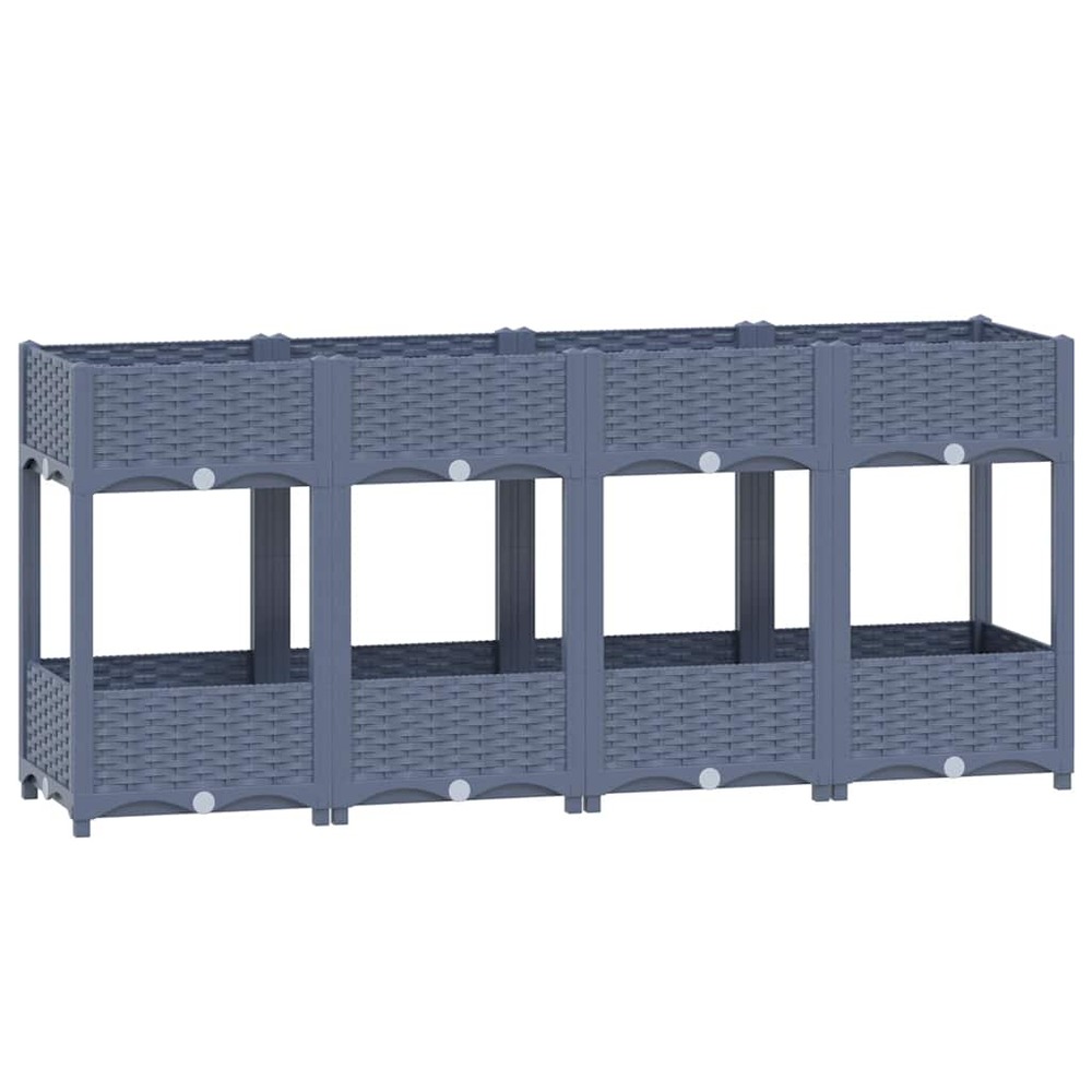 Lit surélevé 160x40x71 cm polypropylène