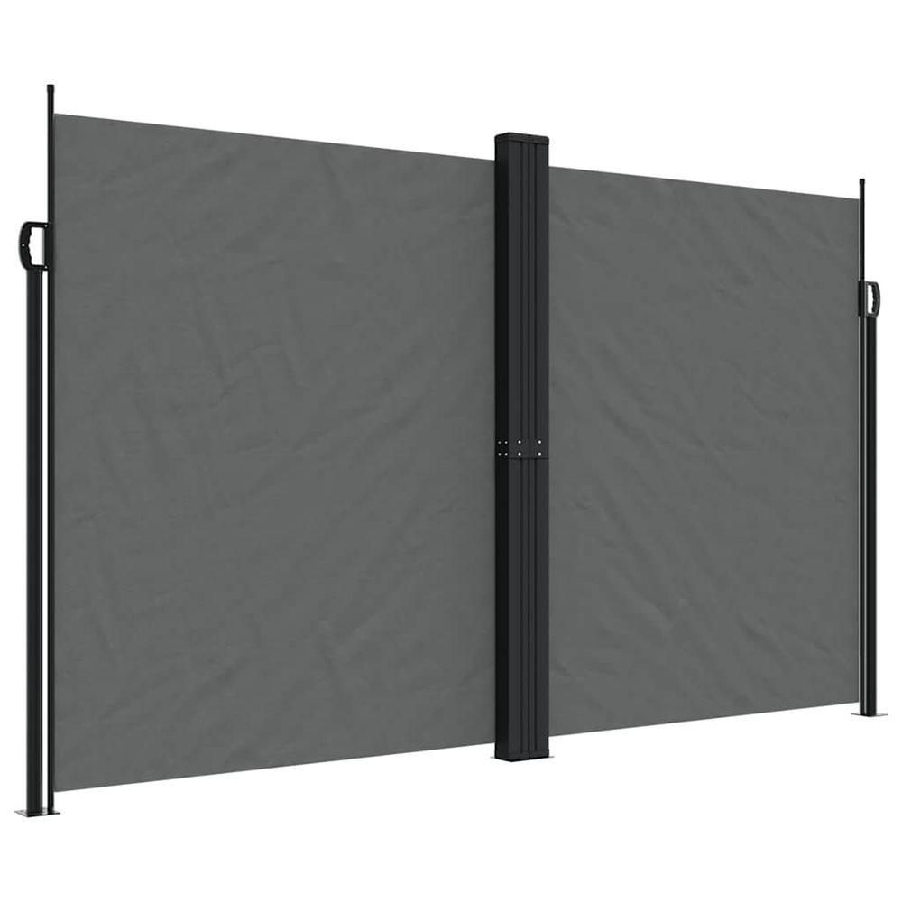 Auvent latéral rétractable anthracite 200x1200 cm