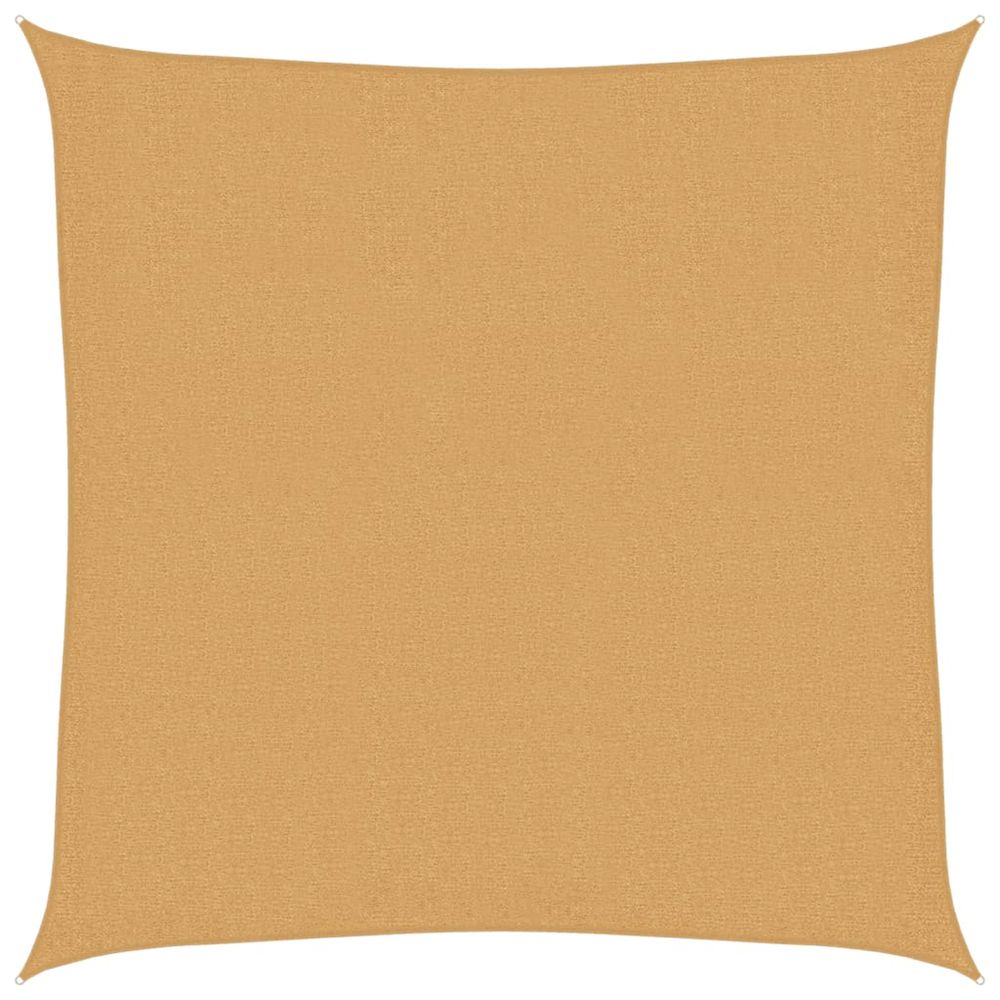 Voile d'ombrage 160 g/m² carré sable 3x3 m pehd