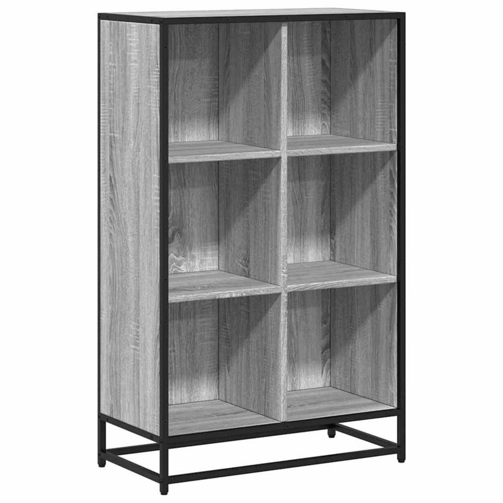 Bibliothèque sonoma gris 65,5x33x107,5 cm bois d'ingénierie