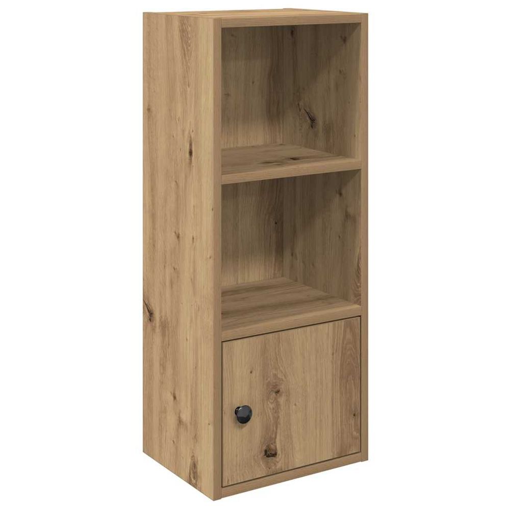 Bibliothèque chêne artisanal 31x24x77 cm bois d'ingénierie