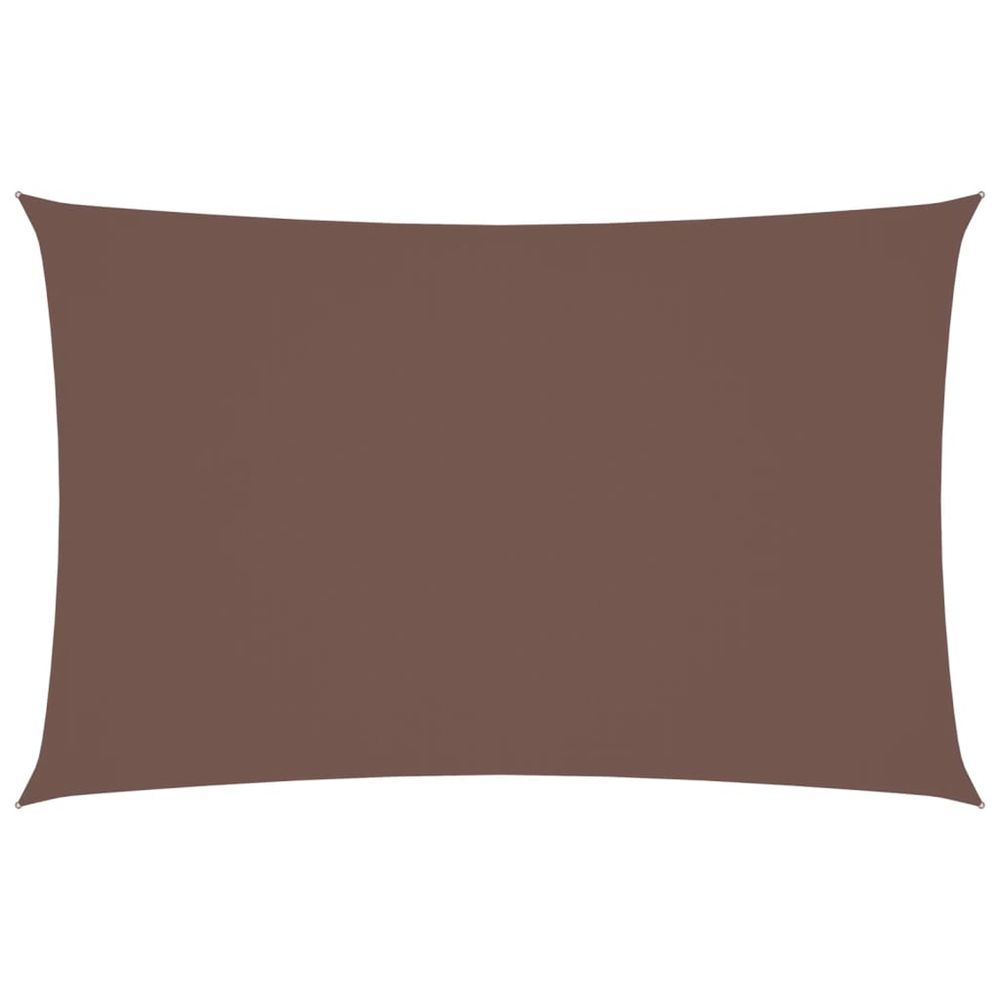Voile de parasol tissu oxford rectangulaire 2x4,5 m marron