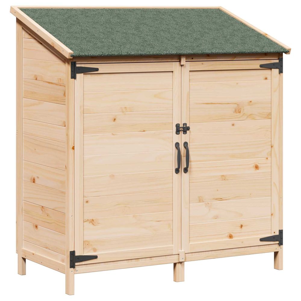 Abri de jardin avec toit naturel 106,5 x 56 x 113,5 cm