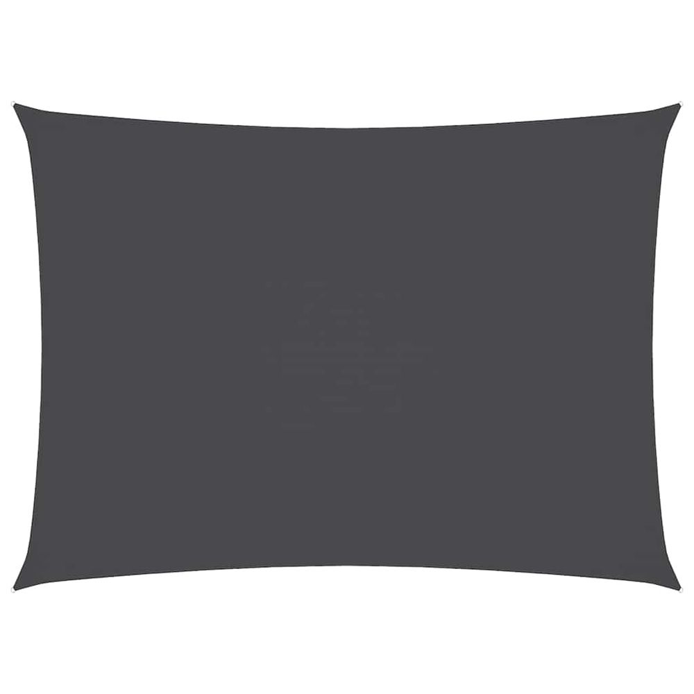 Voile de parasol tissu oxford rectangulaire 2,5x4,5m anthracite