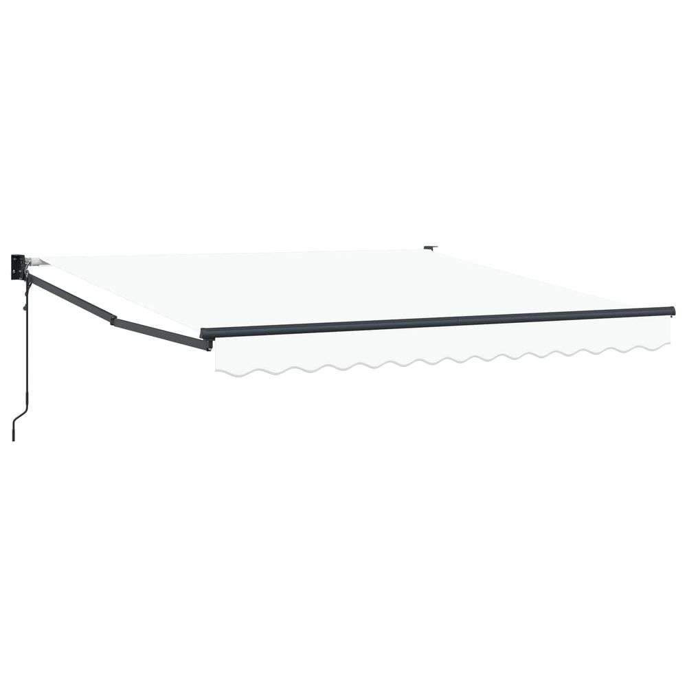 Auvent rétractable blanc 300 x 250 x 165 cm polyester et métal
