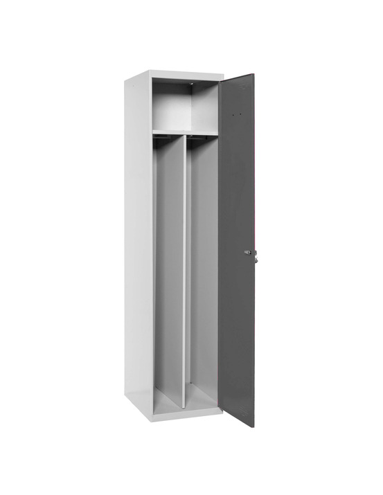 Casier-armoire simonlocker prof.dism.single-div 1/1 500 ini gr/an gris/antracite 1800x500x500 - simonrack