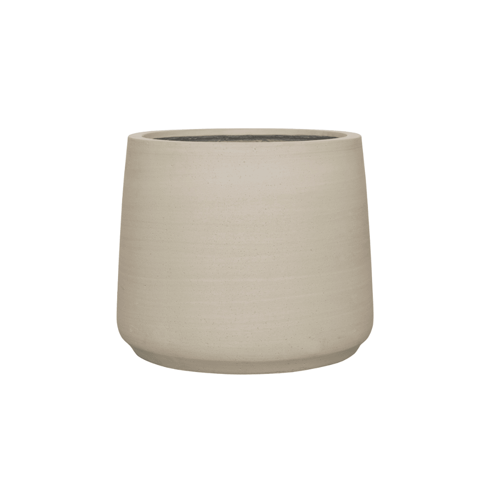 Pot de fleurs beige délavé - d.45cm x h.38cm