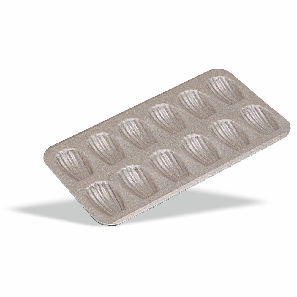Plaque à pâtisserie pour 12 madeleines en acier - pujadas