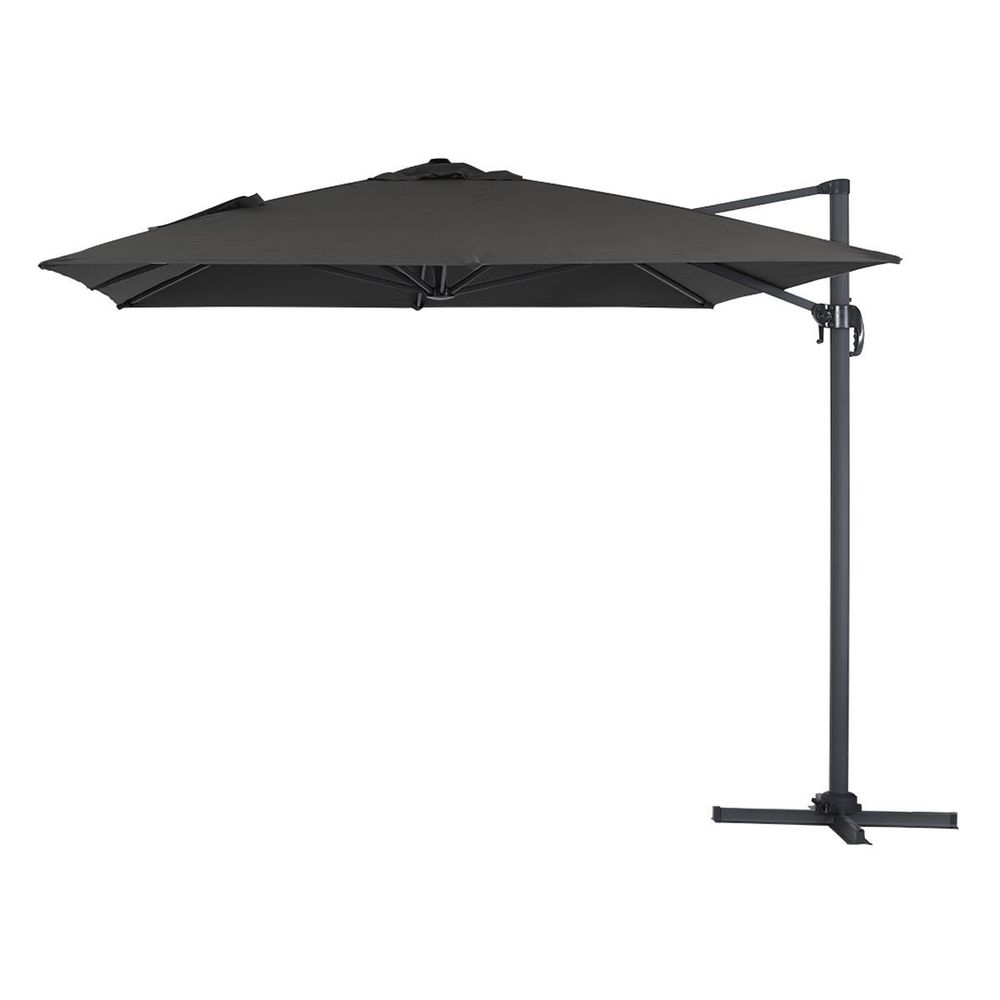 Parasol de jardin déporté en aluminium 
