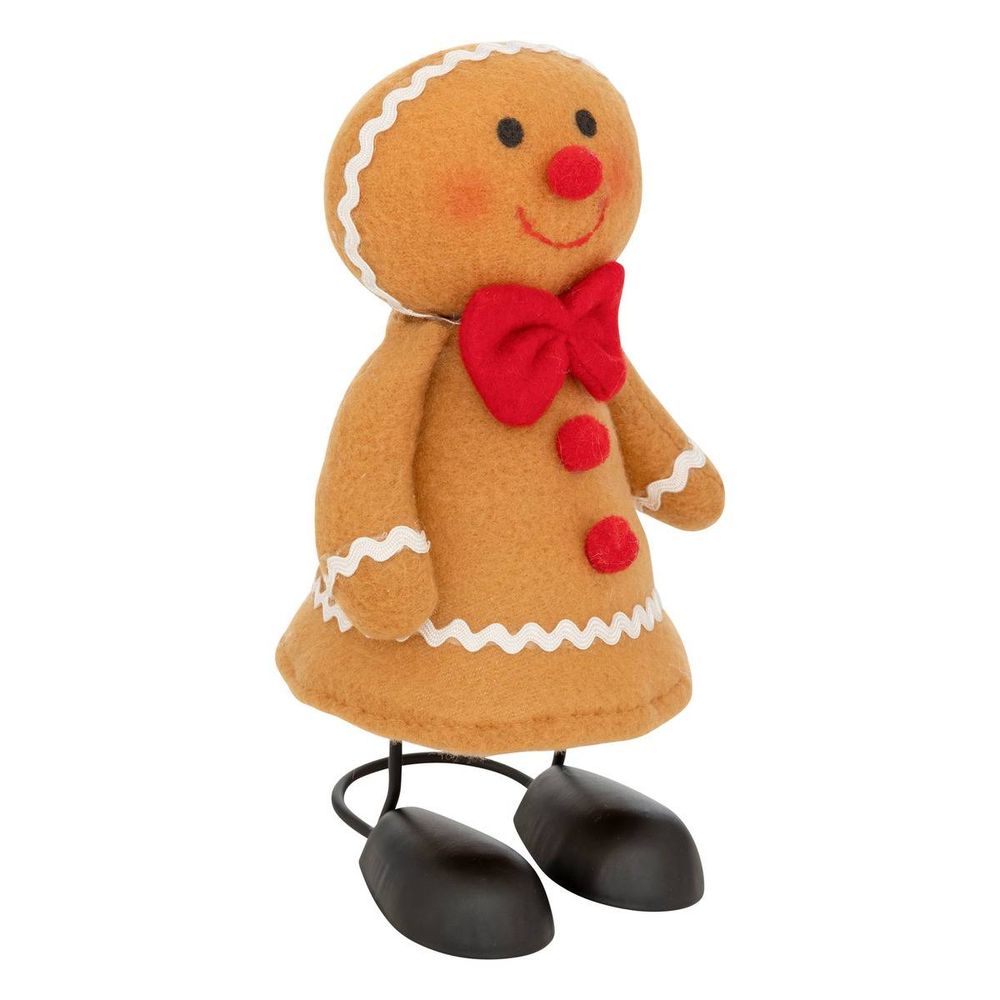 Personnage de noël traditionnel sur ressort h. 22 cm