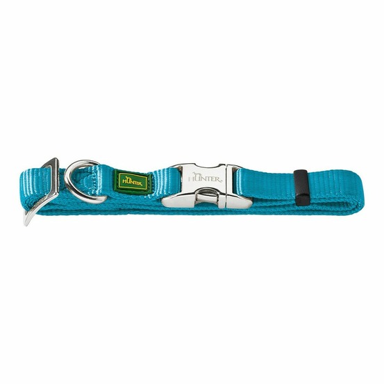 Collier pour chien hunter alu-strong turquoise taille m (40-55 cm)