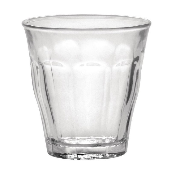 Gobelets en verre picardie 90 ml - lot de 6 - duralex