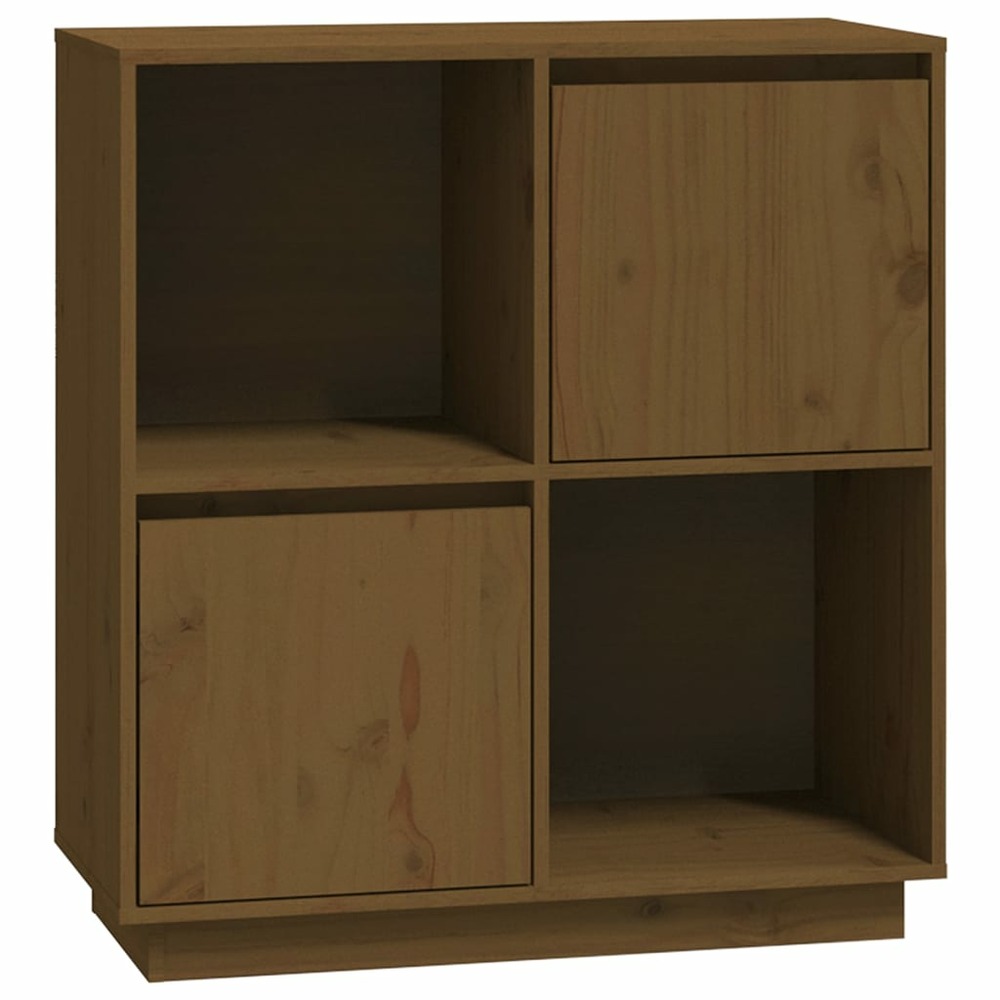 Buffet bahut commode armoire meuble de rangement organisateur cuisine salle de séjour salon 74 x 35 x 80 cm bois massif de pi