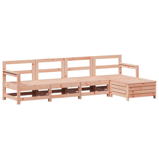 Salon de jardin 5 pcs bois massif sapin de douglas