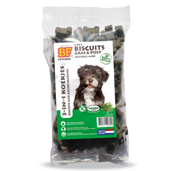 Biscuits aux algues digestion pour chien, 200g