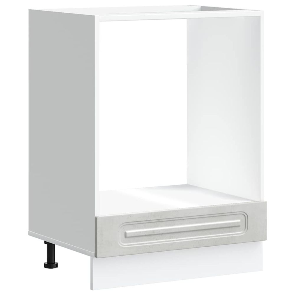 Armoire à four kalmar gris béton bois d'ingénierie