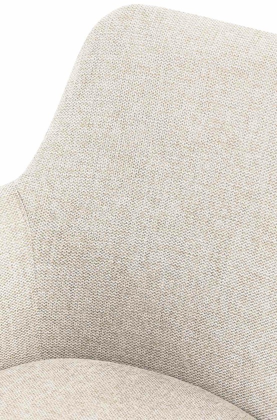 Chaise de salle à manger en tissu olema