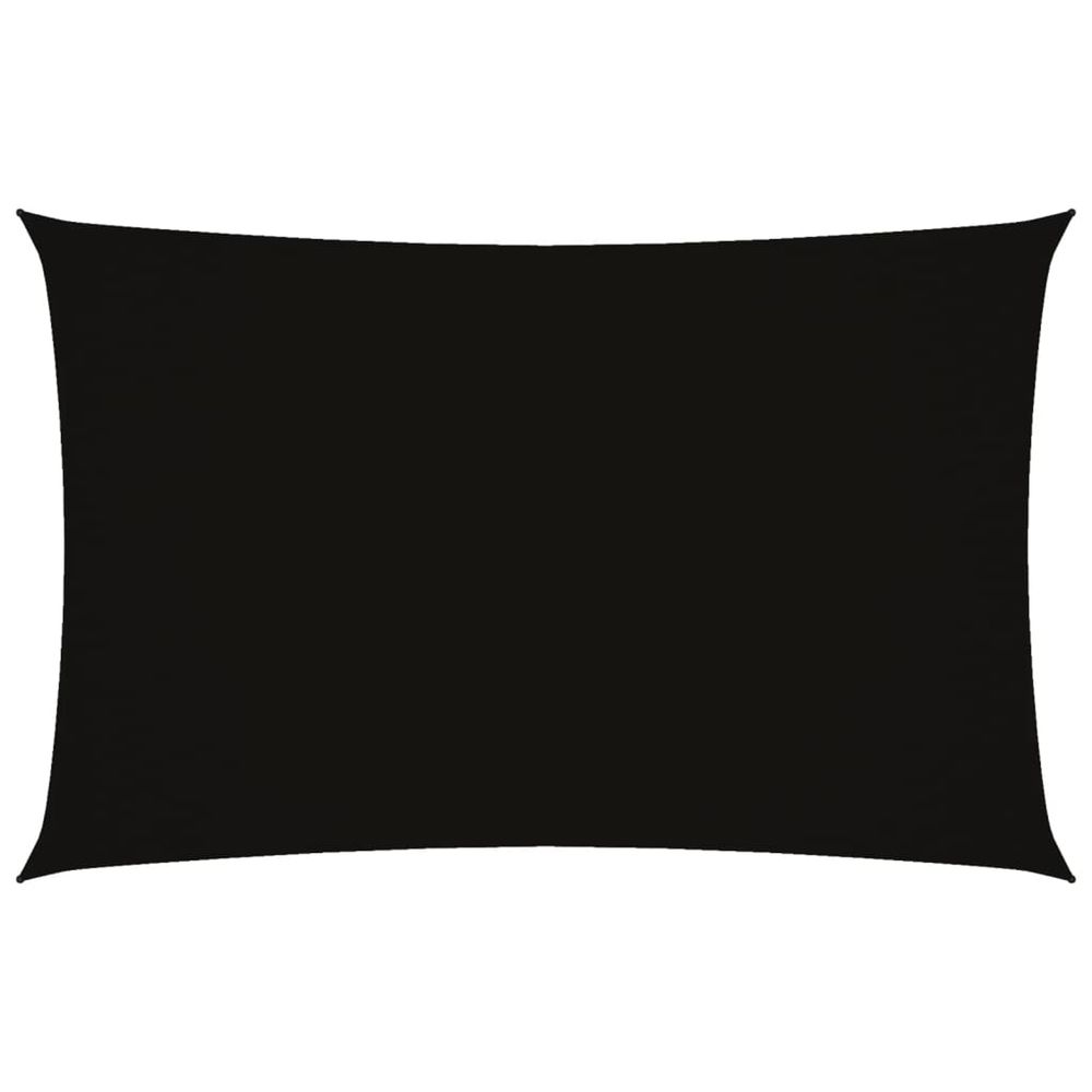Voile de parasol tissu oxford rectangulaire 2x4,5 m noir