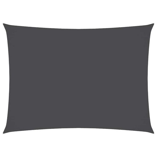 Voile de parasol tissu oxford rectangulaire 3x4,5 m anthracite