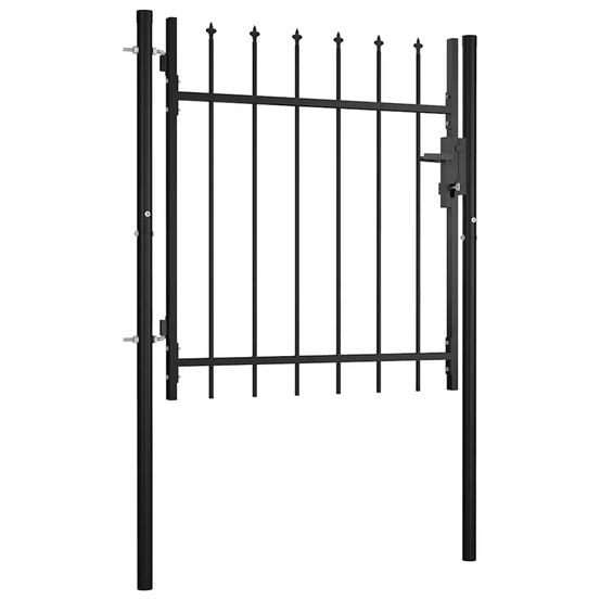 PORTAIL AVEC HAUT SOUS FORME D-(864067)
