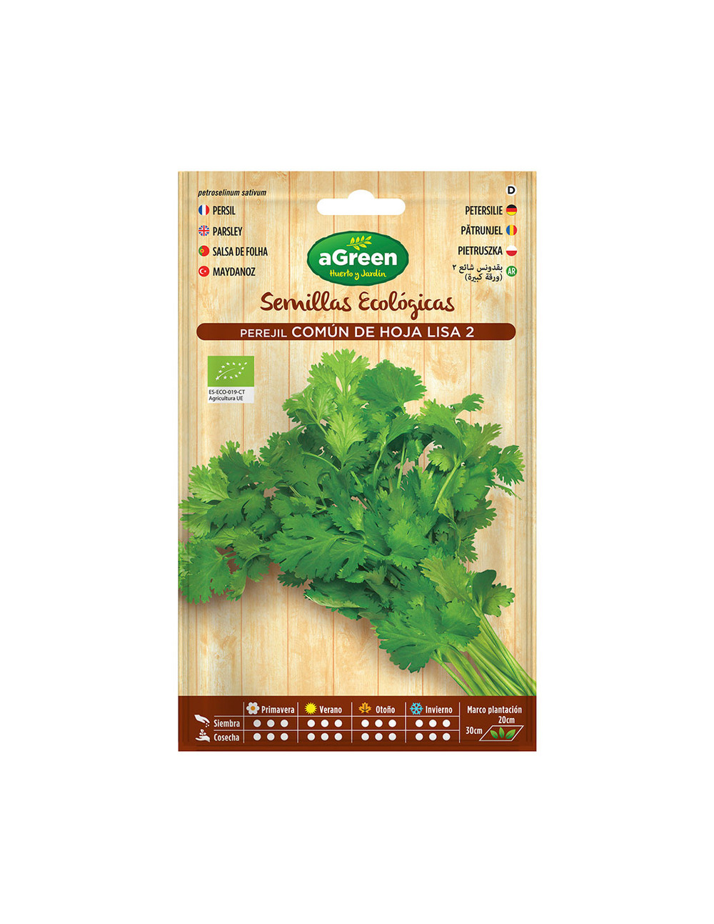 Sachet de semences eco persil commun agreen