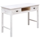 Table console blanc antique 110 x 45 x 76 cm bois