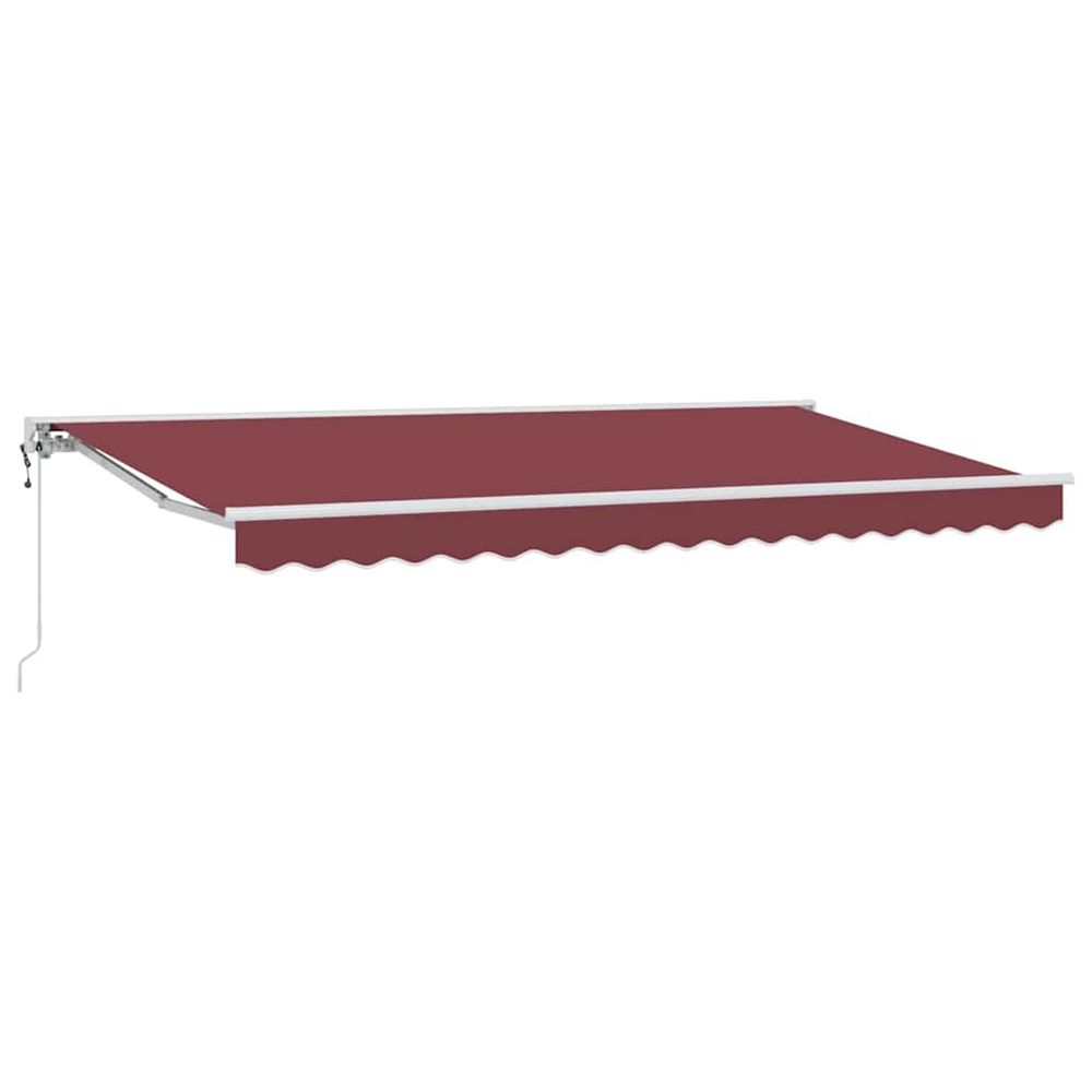 Cadre d'auvent bordeaux 350 x 200 cm