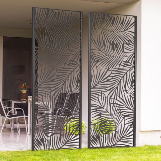 Panneau décoratif universel 150 x 50 cm palm gris
