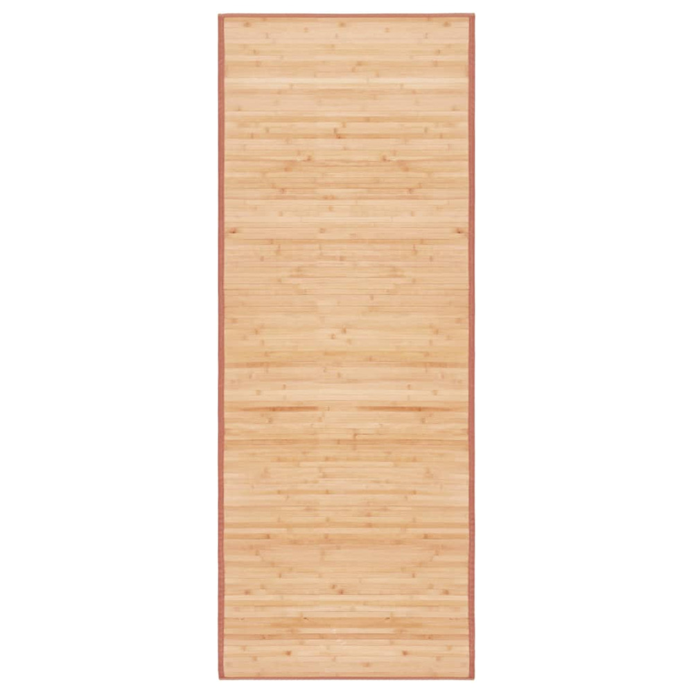Tapis en bambou 80x200 cm marron