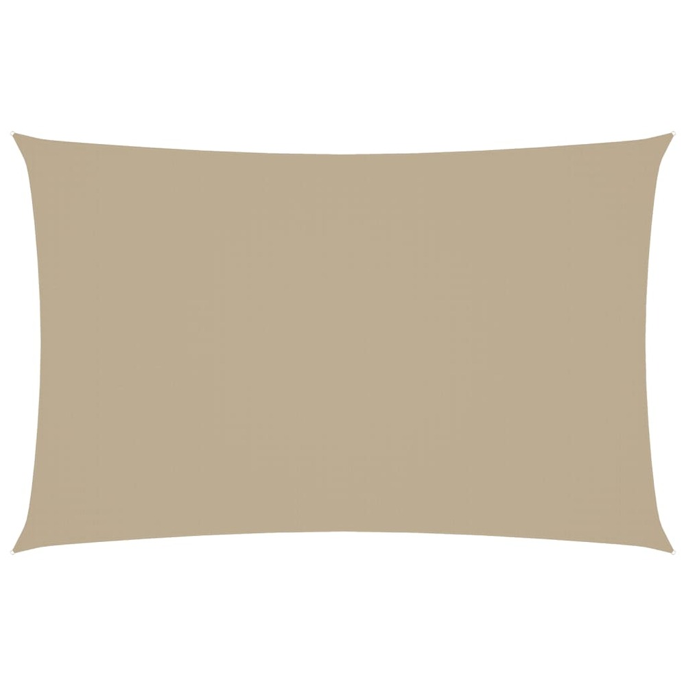 Voile de parasol tissu oxford rectangulaire 2,5x5 m beige