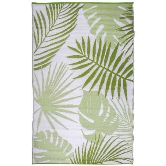 Tapis d'extérieur 241x152 cm feuilles de jungle oc22