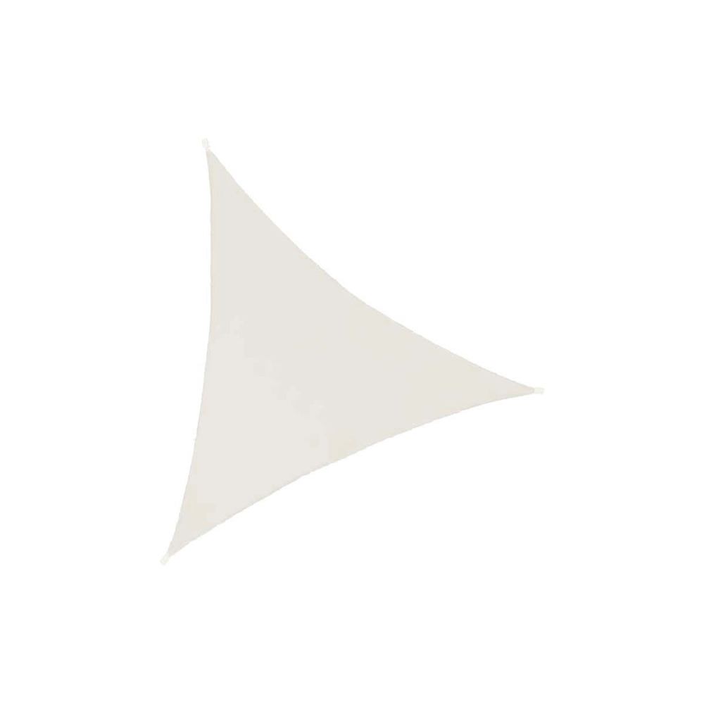 Toile d'ombrage triangulaire 3 mètres blanc gardenia