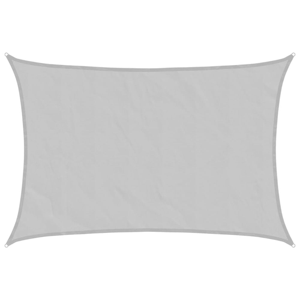 Voile d'ombrage gris clair 5x4 m 100% polyester oxford