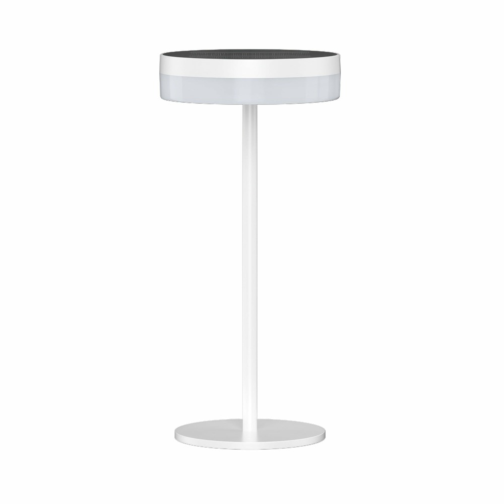 Lampe de table solaire vivia mini solar blanc h27cm