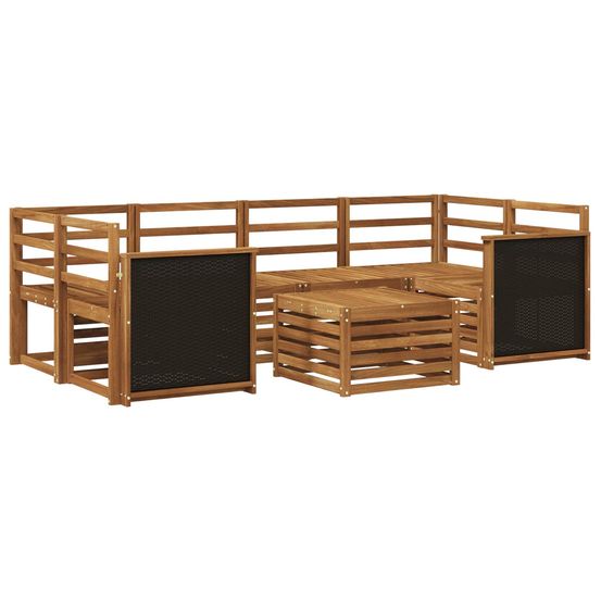 Ensemble de canapés d'extérieur 7 pc naturel