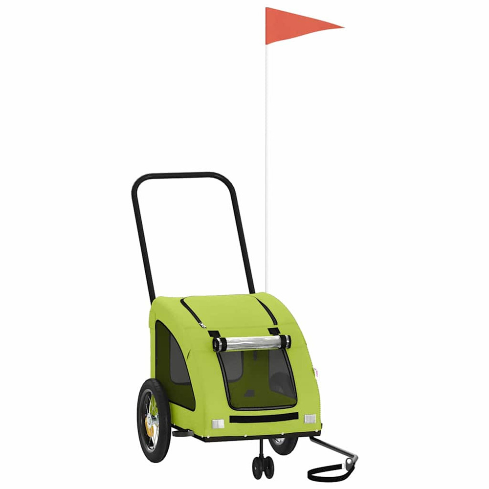 Remorque de vélo pour animaux de compagnie vert