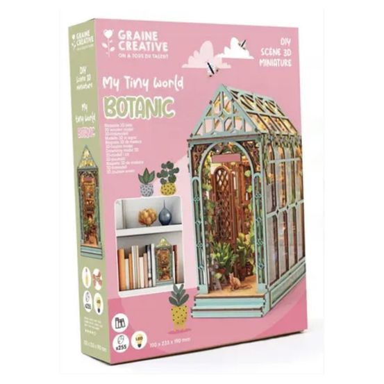 Maquette 3d bois - serre floral