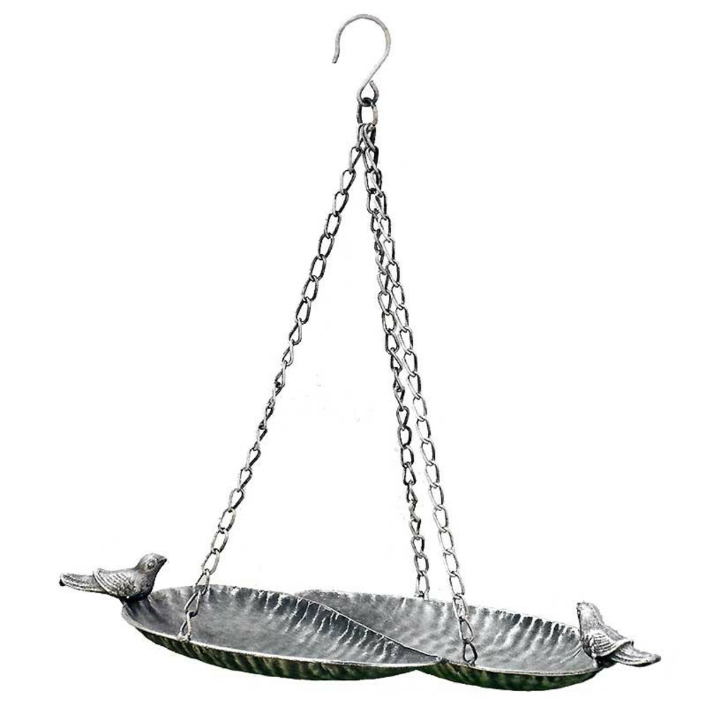 Mangeoire oiseaux à suspendre fer 37x15x38cm