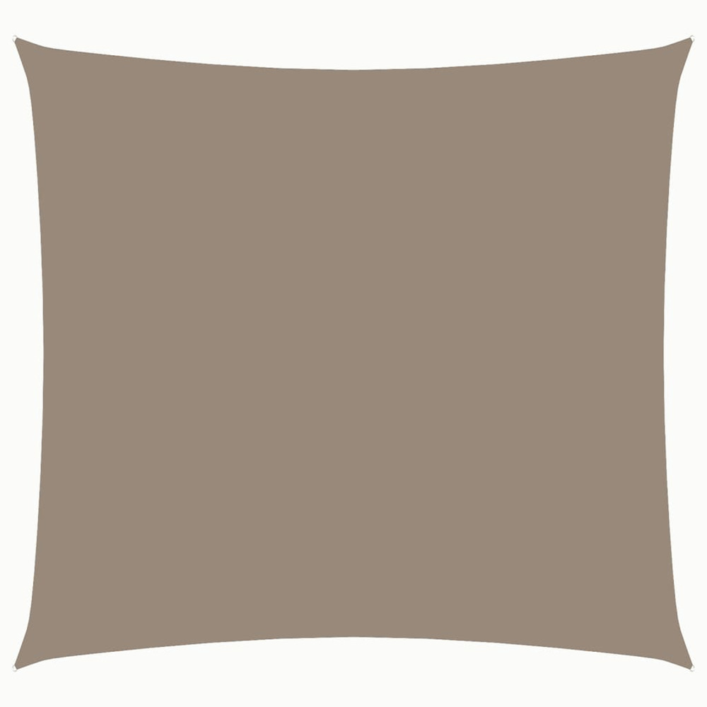 Voile de parasol tissu oxford carré 3x3 m taupe