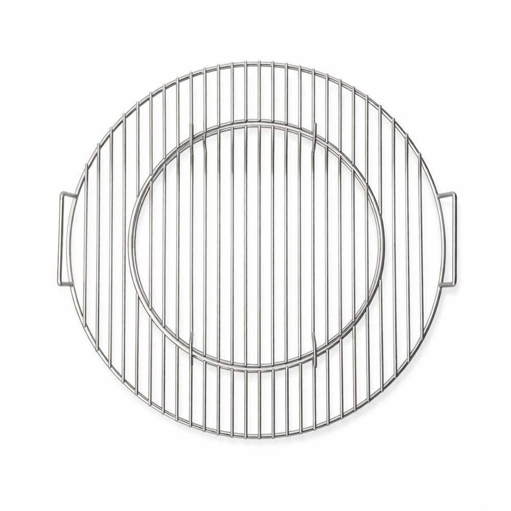 Grille de cuisson en acier inoxydable patton pour barbecue kamado - ø 46 cm - centre amovible